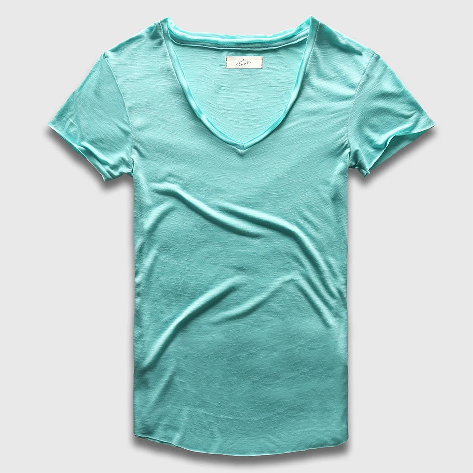 Solid T Shirt for Men Crew Neck Short Sleeve Top Male Slim Fit Tees for Men Retro T Shirt Hip Hop Clothing
