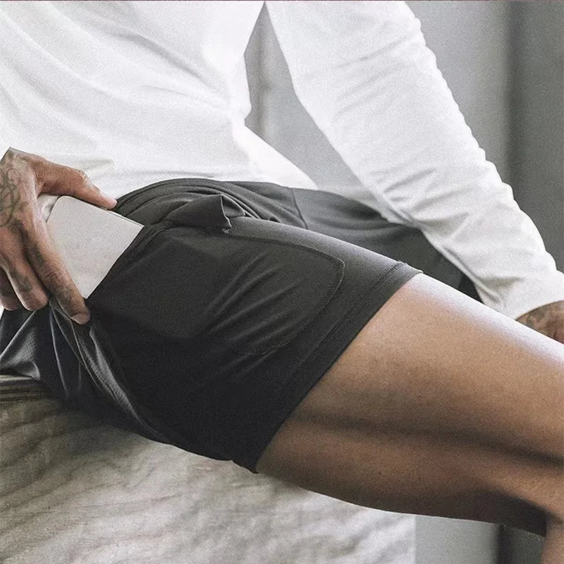 Double-Layer Sport Shorts