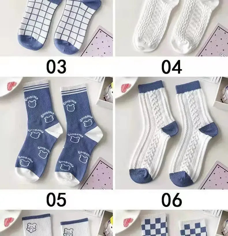 Women's Striped High-Top Socks