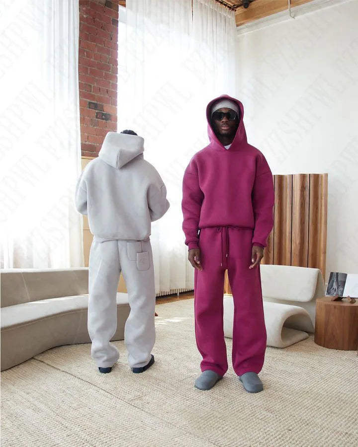 Hooded Sweatshirt & Pants Set