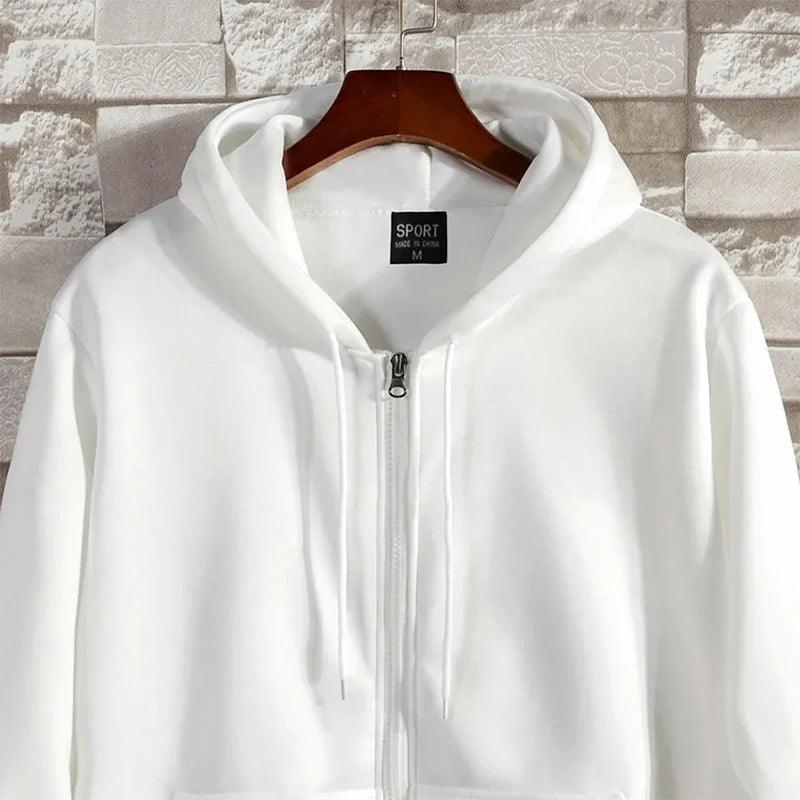 Zip-Up Loose Fit Hoodie