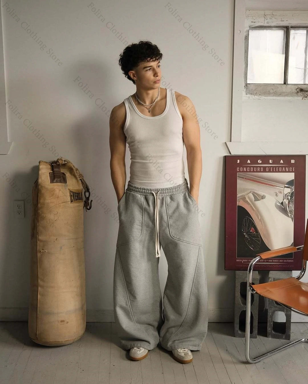 Hip Hop Wide Leg Sweatpants