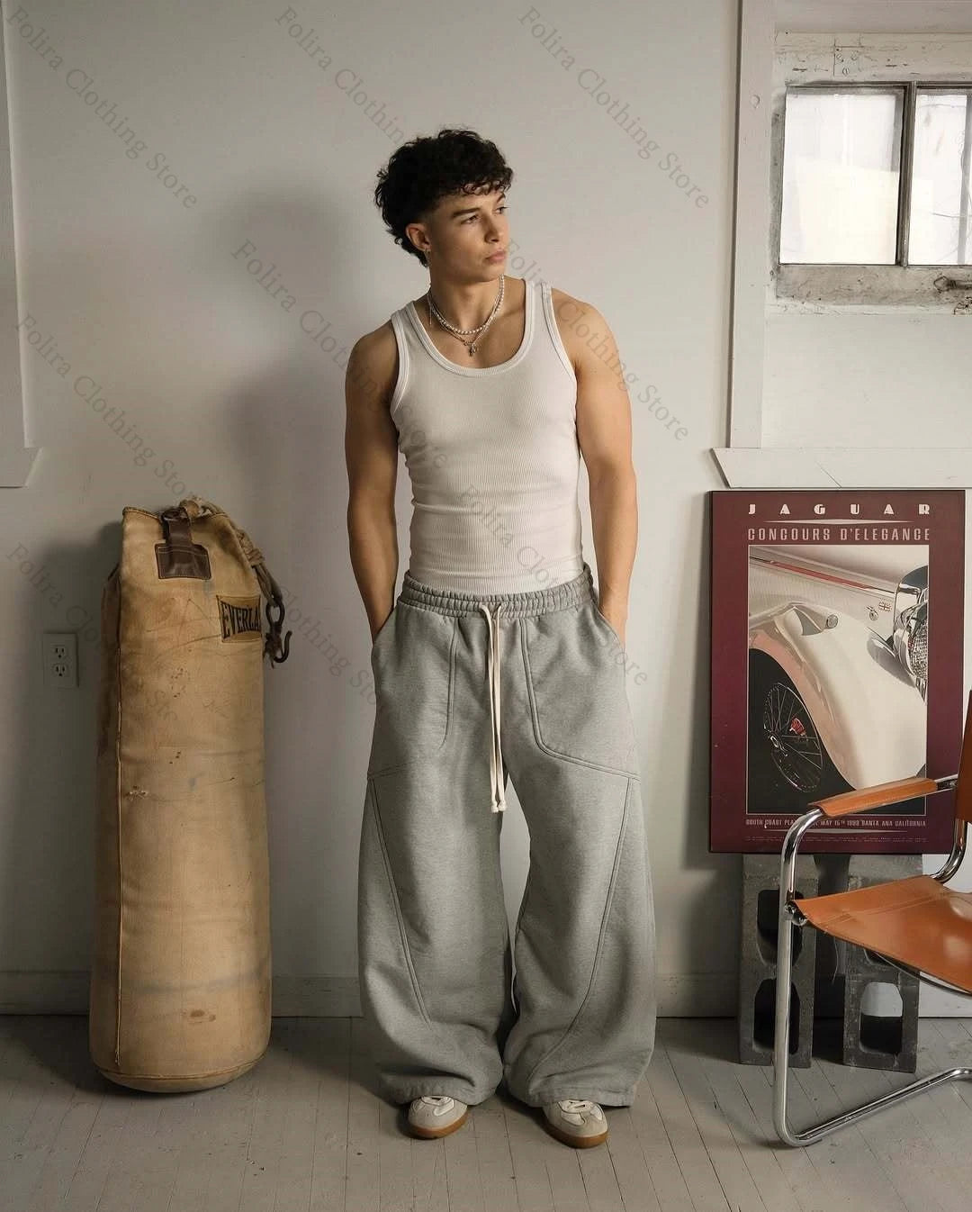 Hip Hop Wide Leg Sweatpants