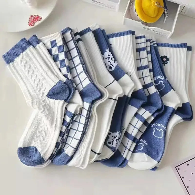 Women's Striped High-Top Socks