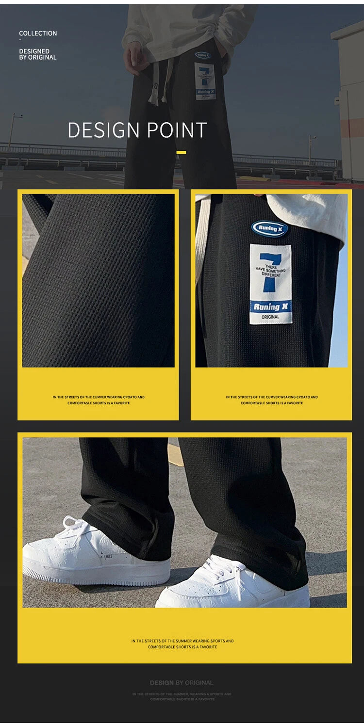 Waffle Wide Leg Sweatpants