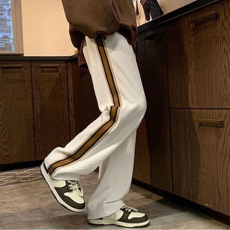Striped Wide Leg Sweatpants
