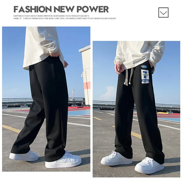 Waffle Wide Leg Sweatpants