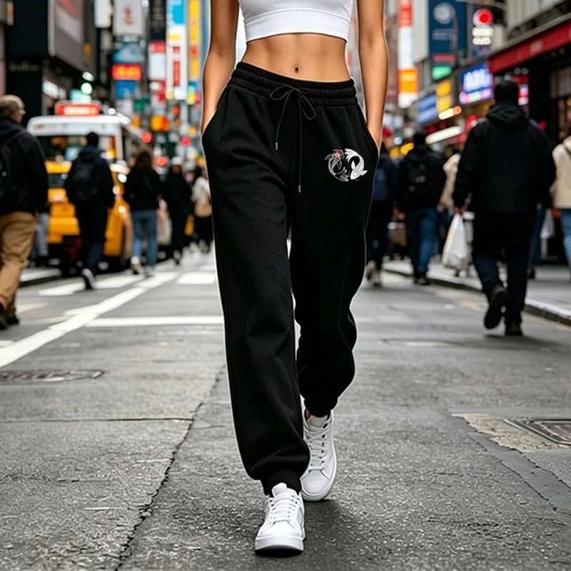 Womens Sweatpants Daily Casual Sports Pants Outdoors Fitness Jogging Woman Clothes Trousers Fashion Street Sportswear Versatile