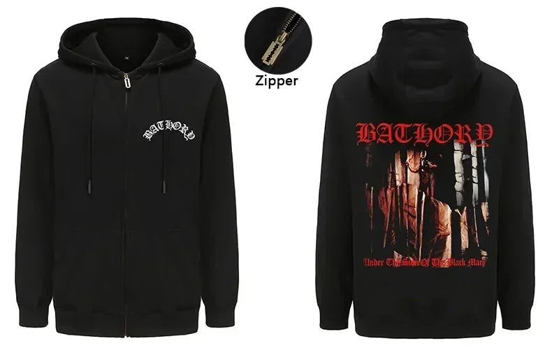 Bathory Band Zip Hoodie