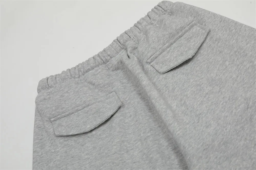 Fleece Wide Leg Jogger Pants