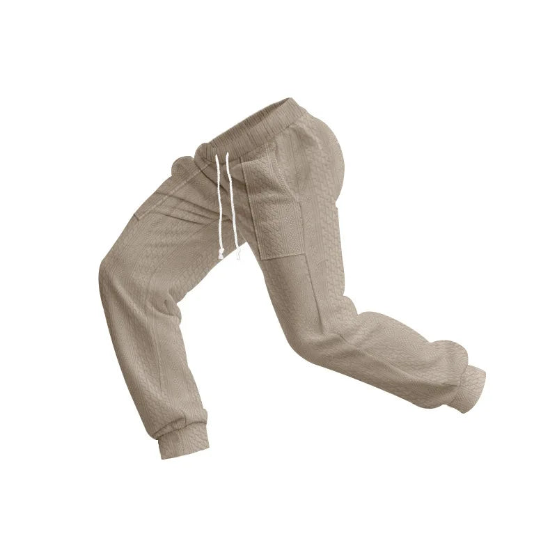 Solid Color Elastic Jogger Pants