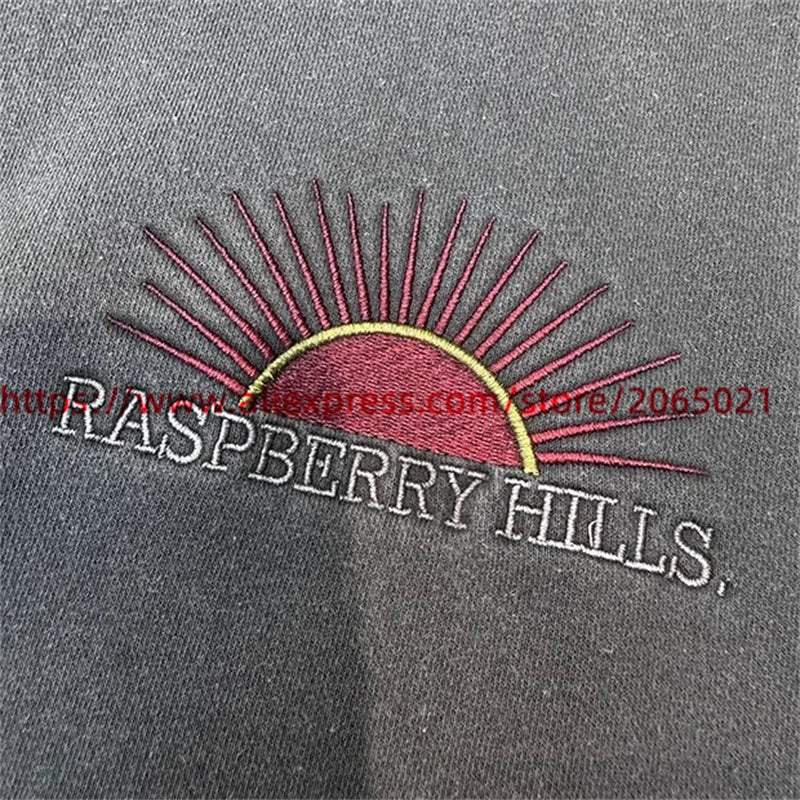 Sun Embroidery Washed Hoodie