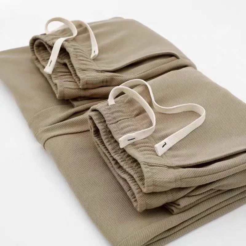Wide Leg Drawstring Sweatpants