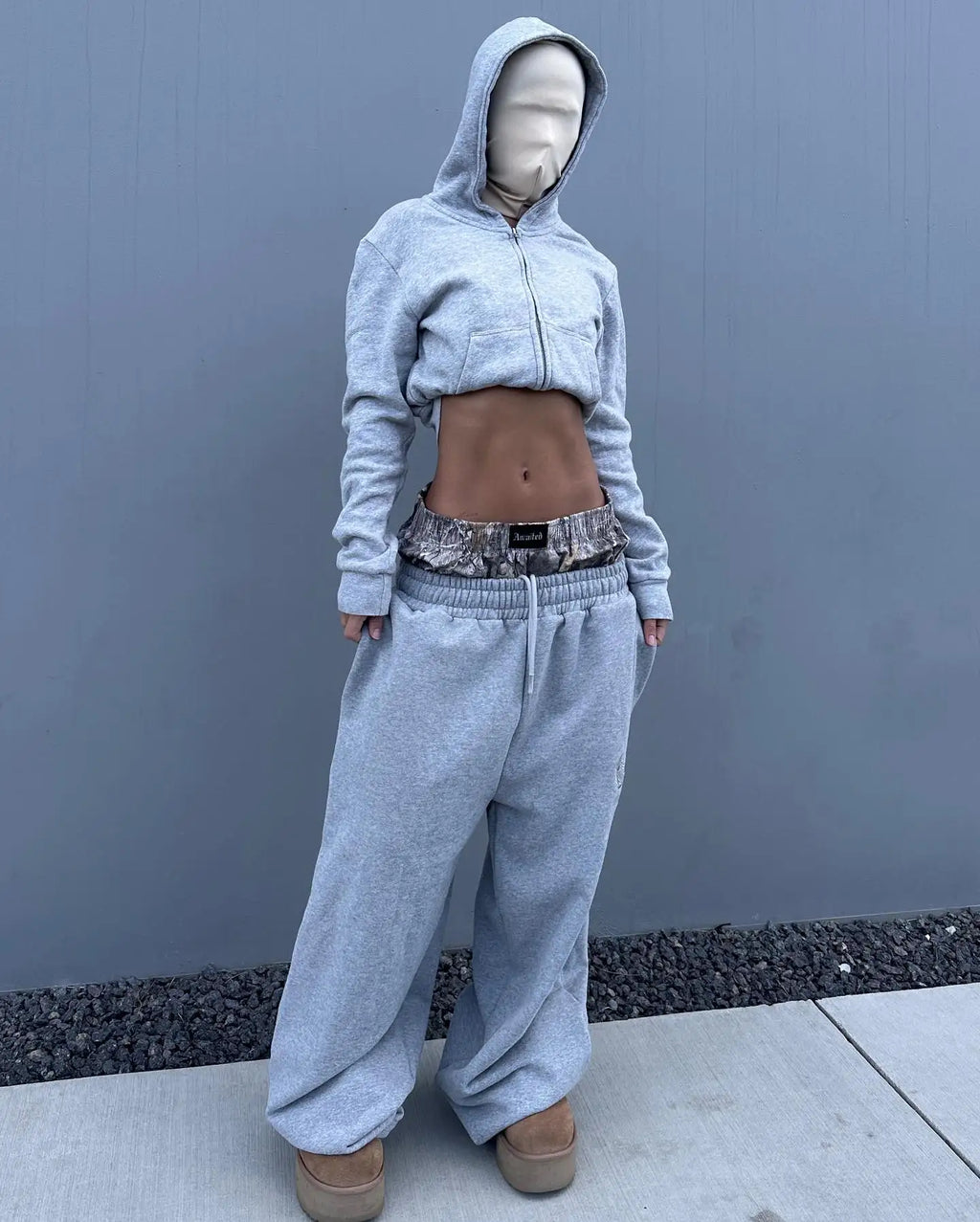 Y2K Camo Embroidered Sweatpants