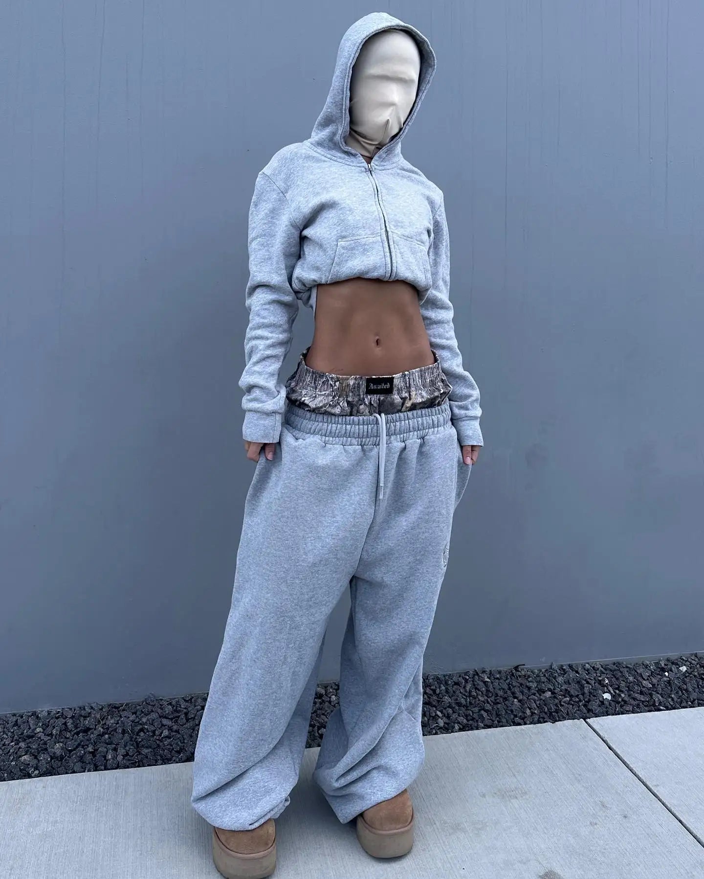 Y2K Camo Embroidered Sweatpants