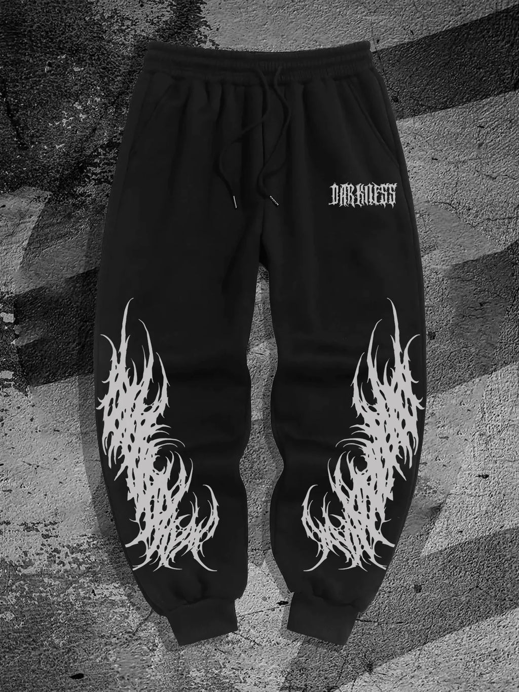 Gothic Print Hip Hop Sweatpants