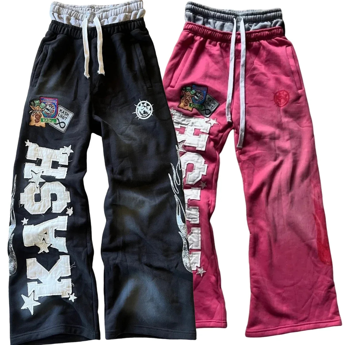 Y2K Camo Embroidered Sweatpants