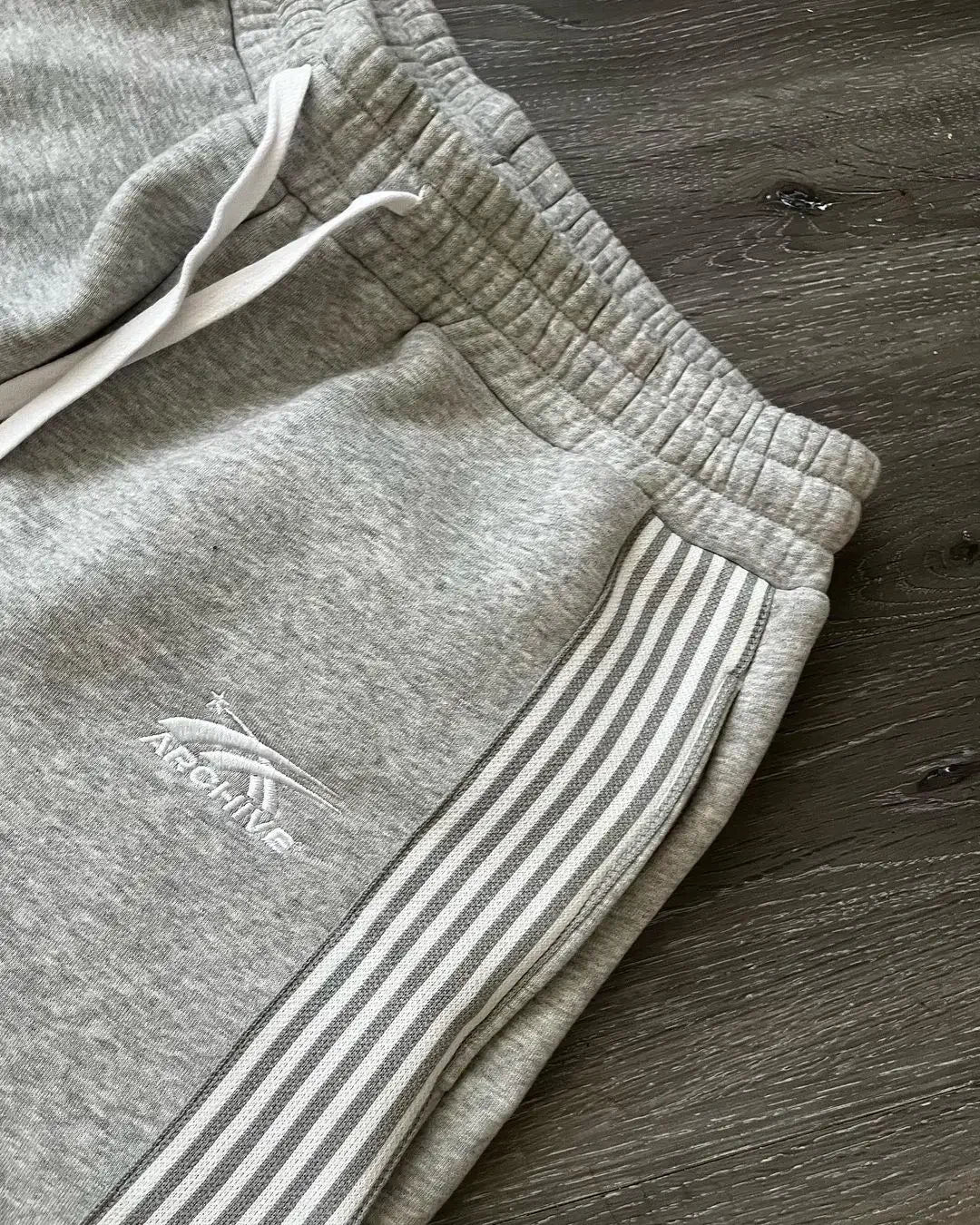 Grey Camo Embroidered Trousers