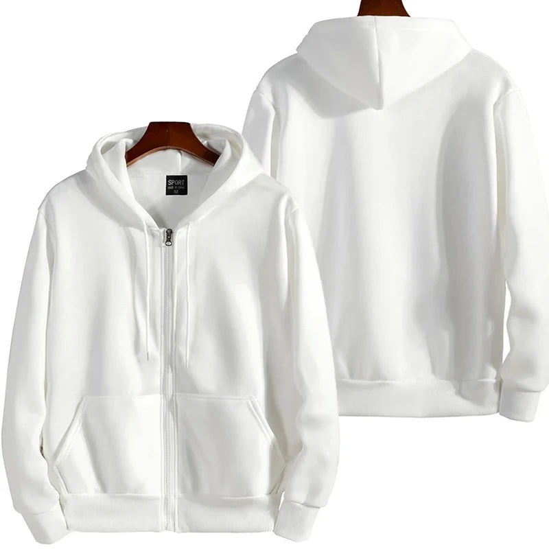 Zip-Up Loose Fit Hoodie