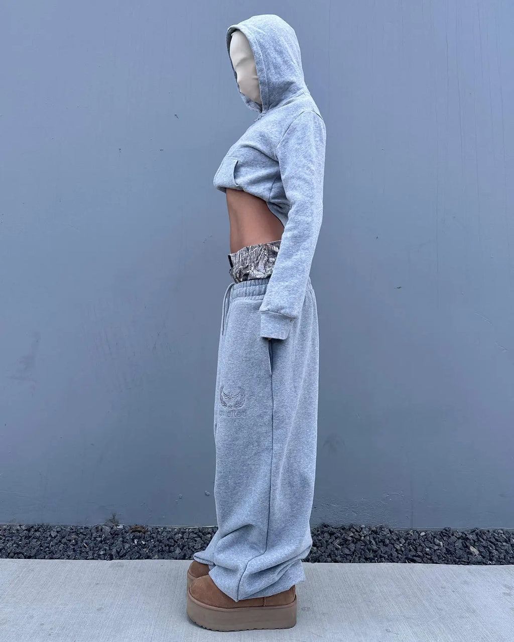 Y2K Camo Embroidered Sweatpants
