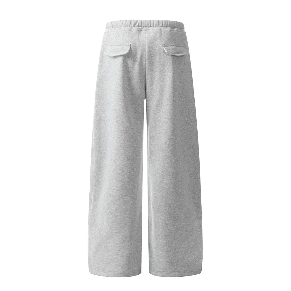 Fleece Wide Leg Jogger Pants