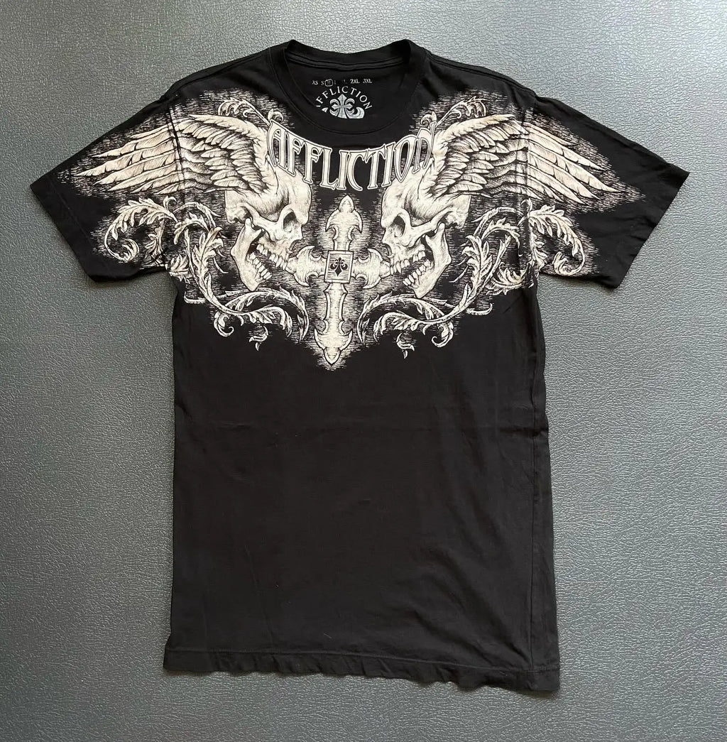 Skeleton Y2K Graphic Tee