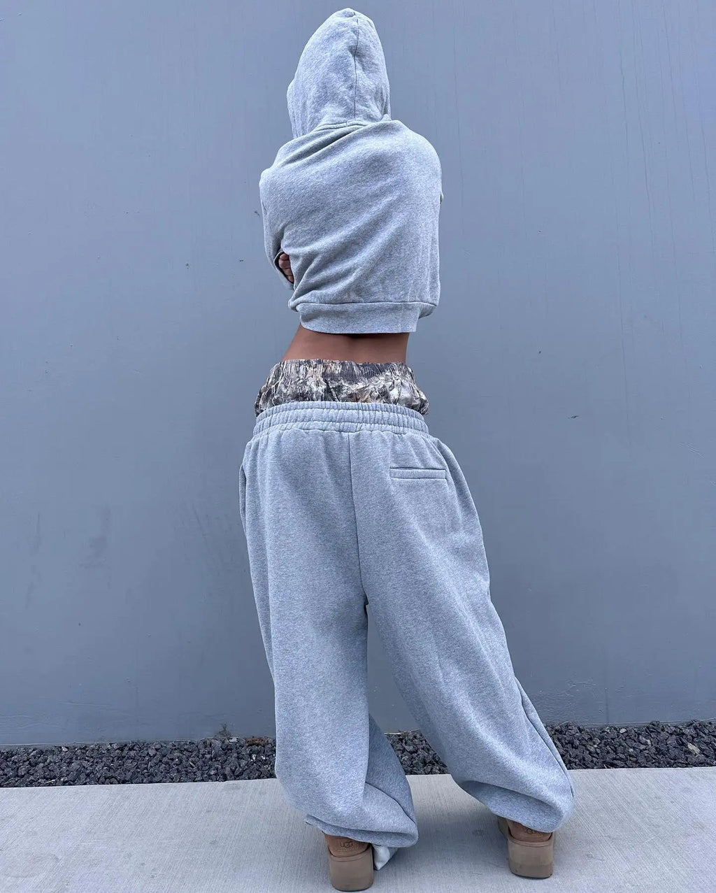 Y2K Camo Embroidered Sweatpants