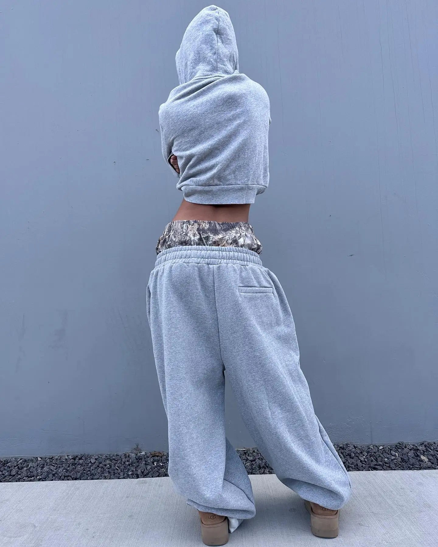 Y2K Camo Embroidered Sweatpants