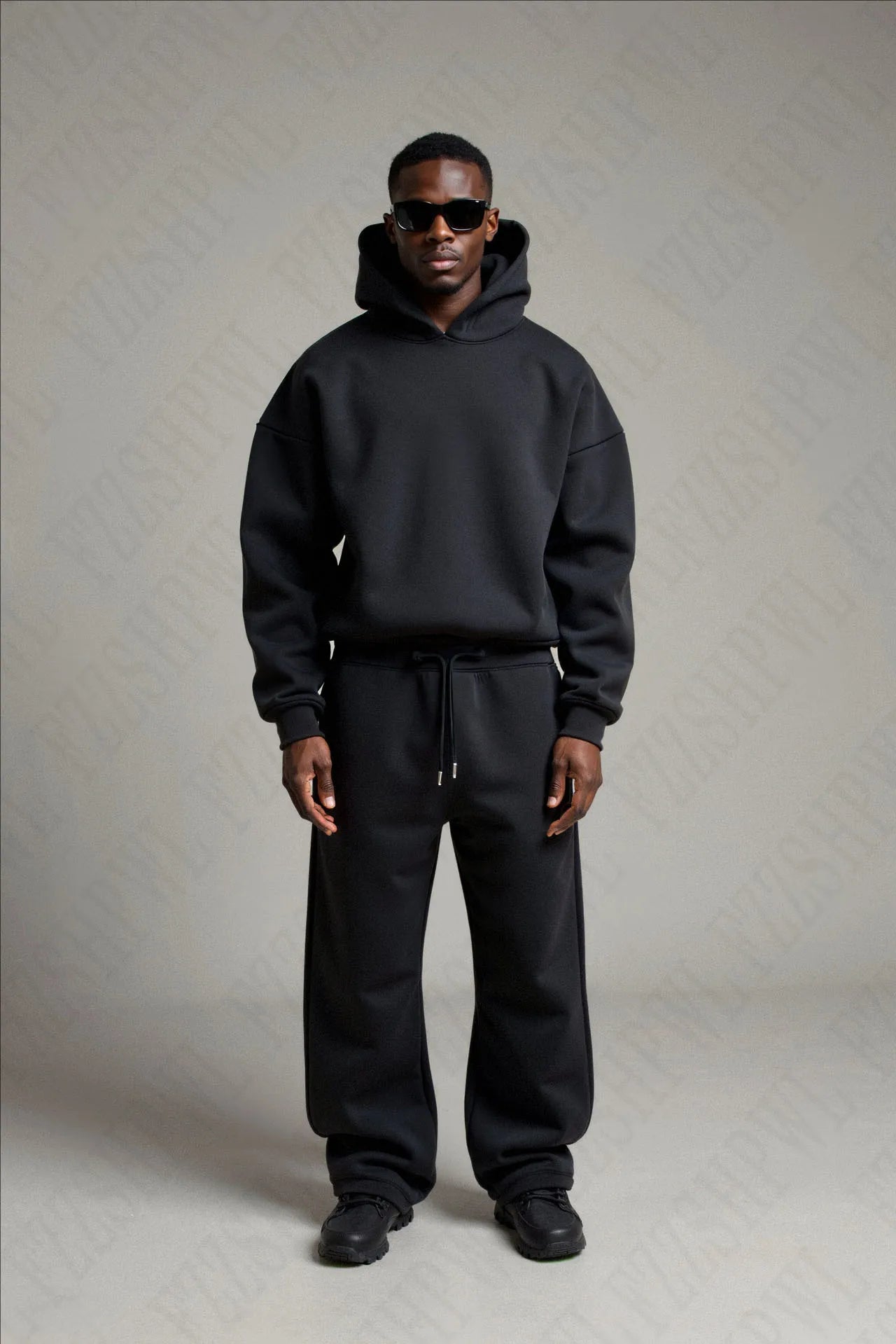 Hooded Sweatshirt & Pants Set