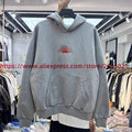Sun Embroidery Washed Hoodie