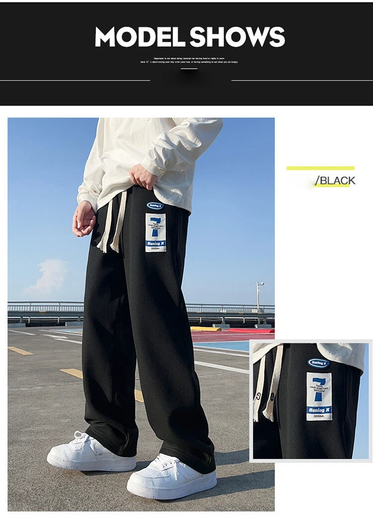 Waffle Wide Leg Sweatpants
