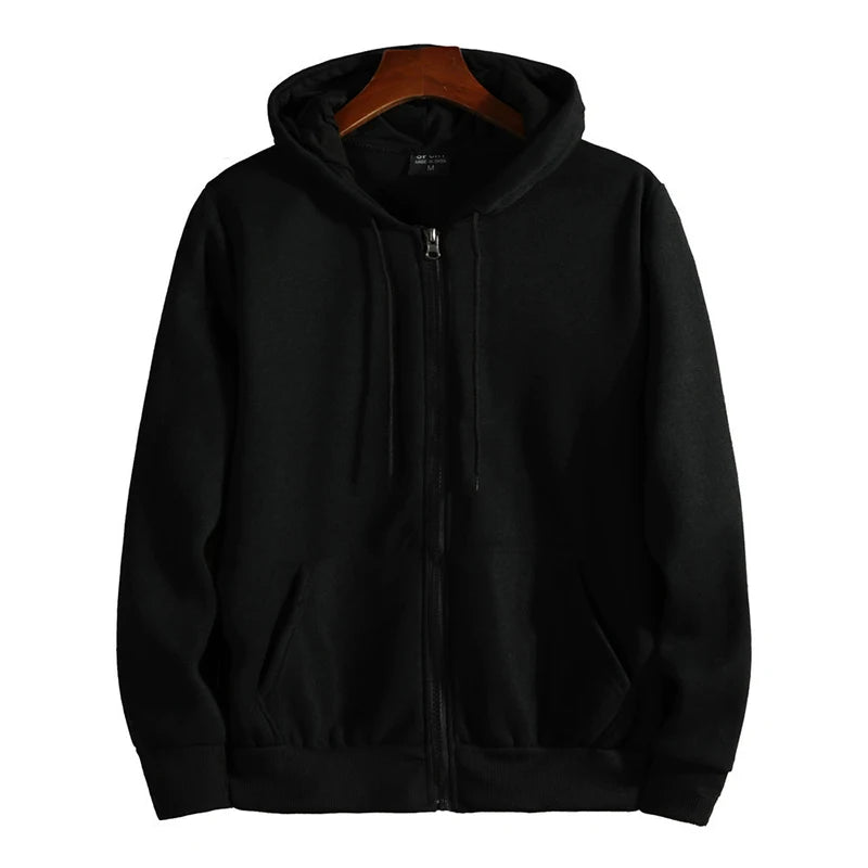 Zip-Up Loose Fit Hoodie