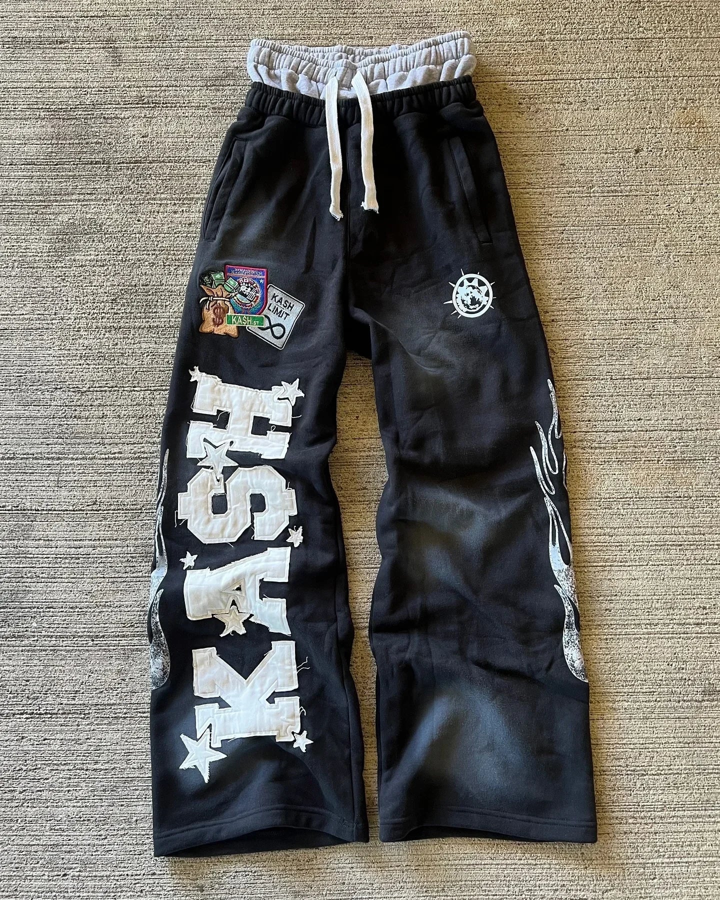 Y2K Camo Embroidered Sweatpants