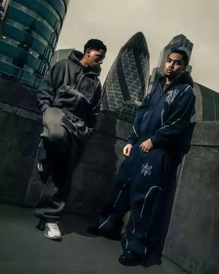 Y2K Zip Hoodie & Sweatpants Set