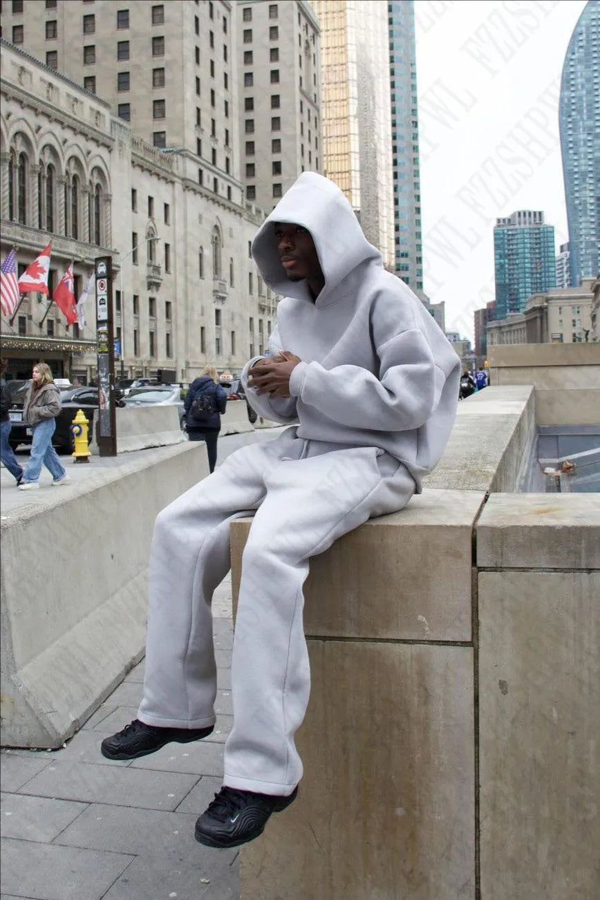 Hooded Sweatshirt & Pants Set