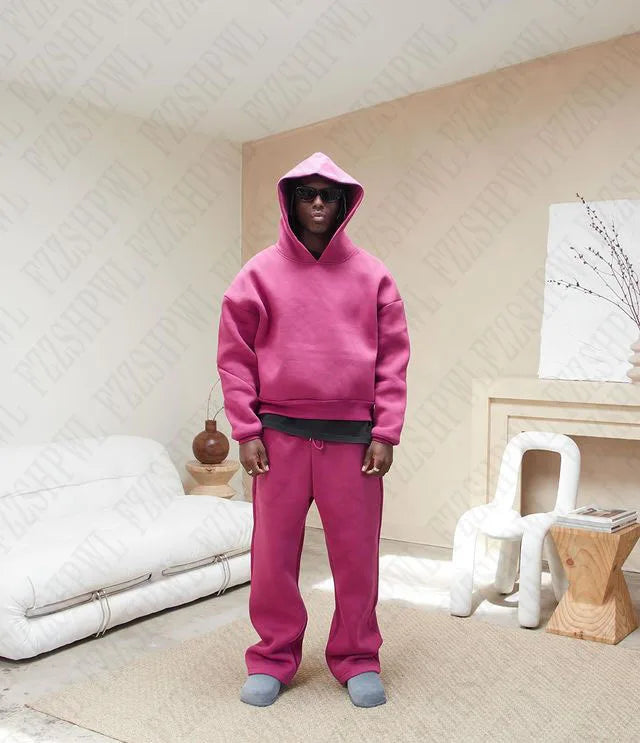 Hooded Sweatshirt & Pants Set