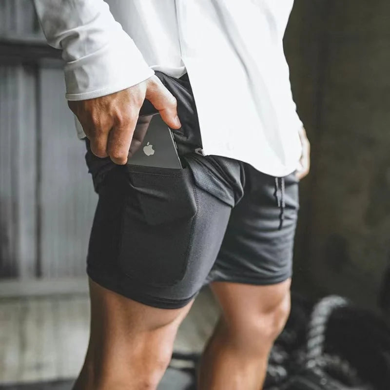 Double-Layer Sport Shorts