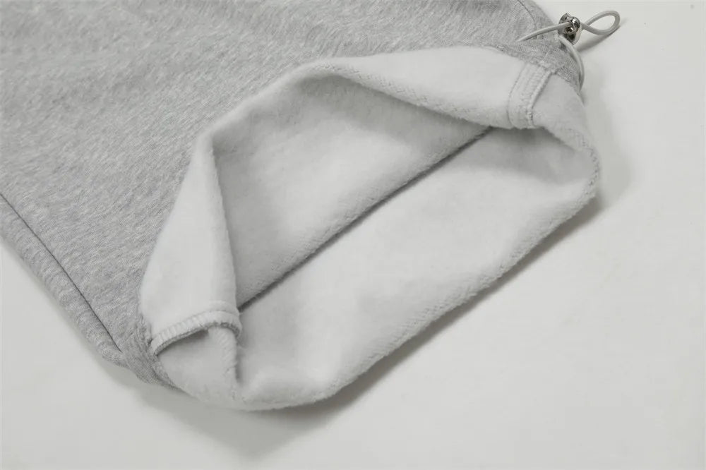 Fleece Wide Leg Jogger Pants