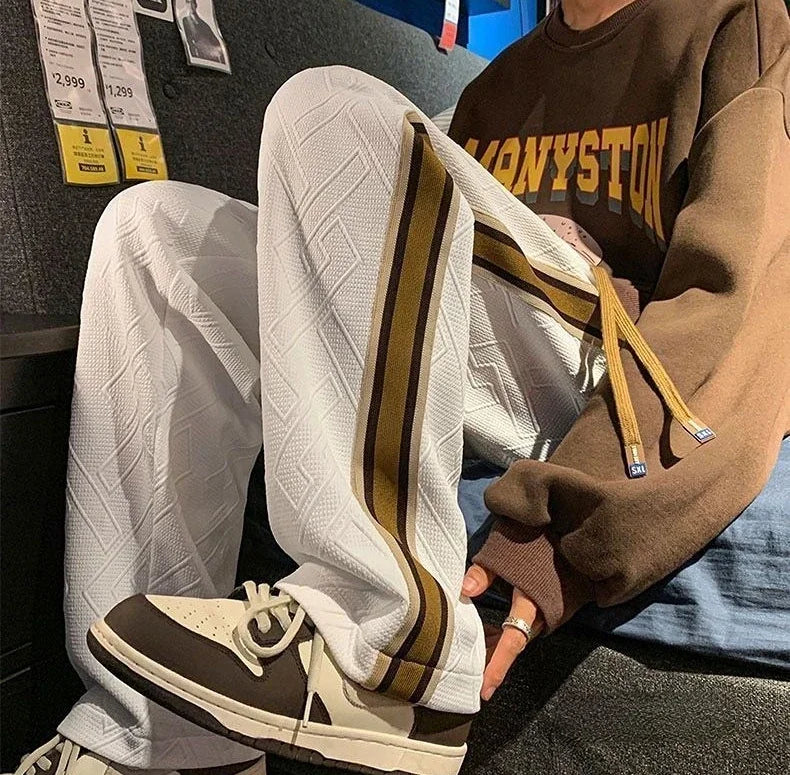 Striped Wide Leg Sweatpants