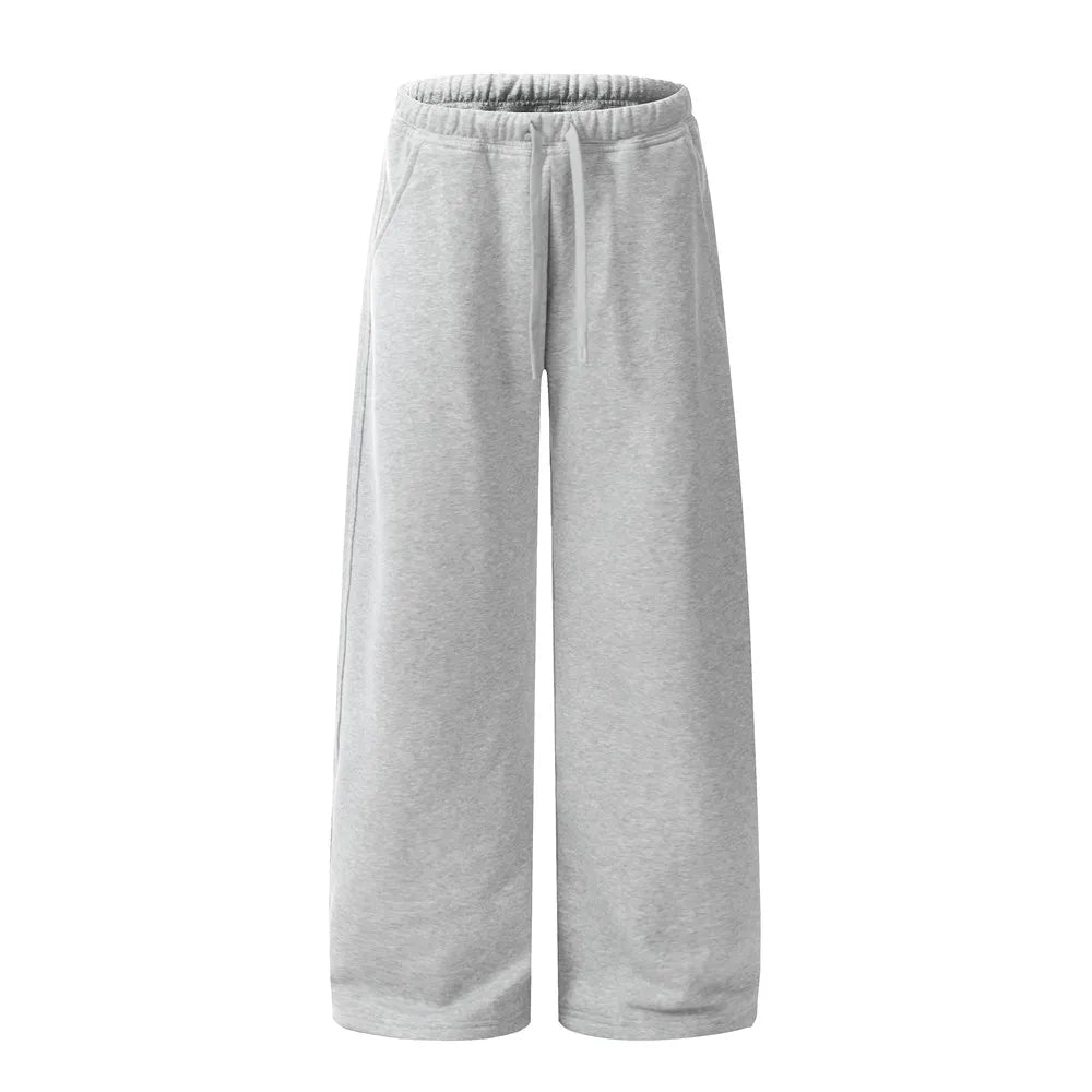 Fleece Wide Leg Jogger Pants