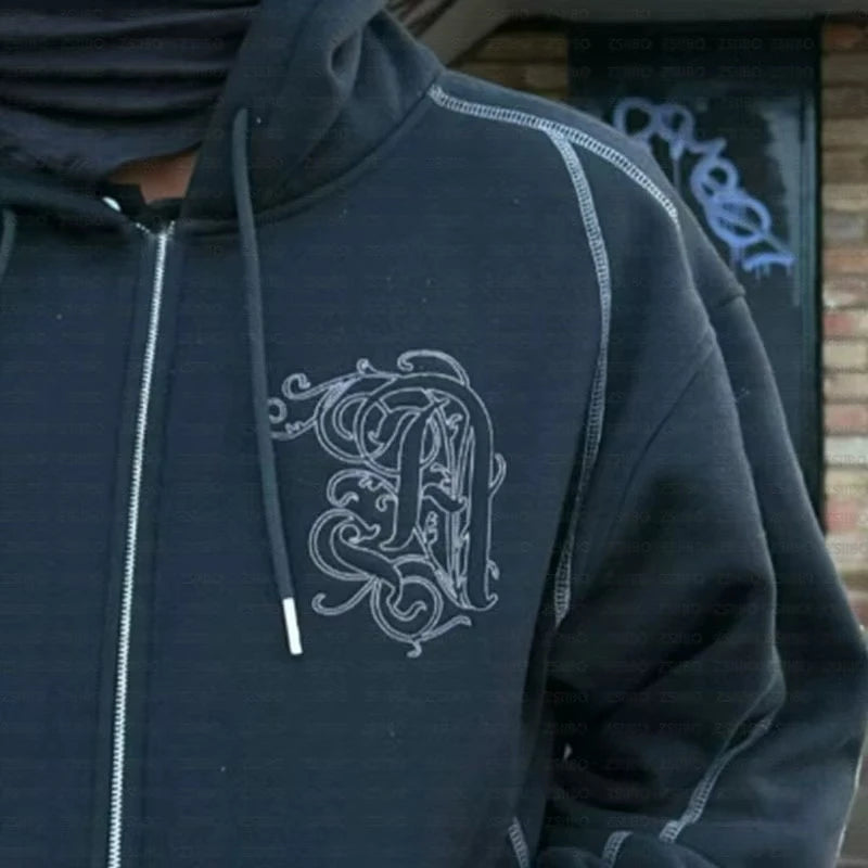 Y2K Zip Hoodie & Sweatpants Set