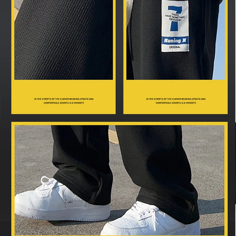 Waffle Wide Leg Sweatpants