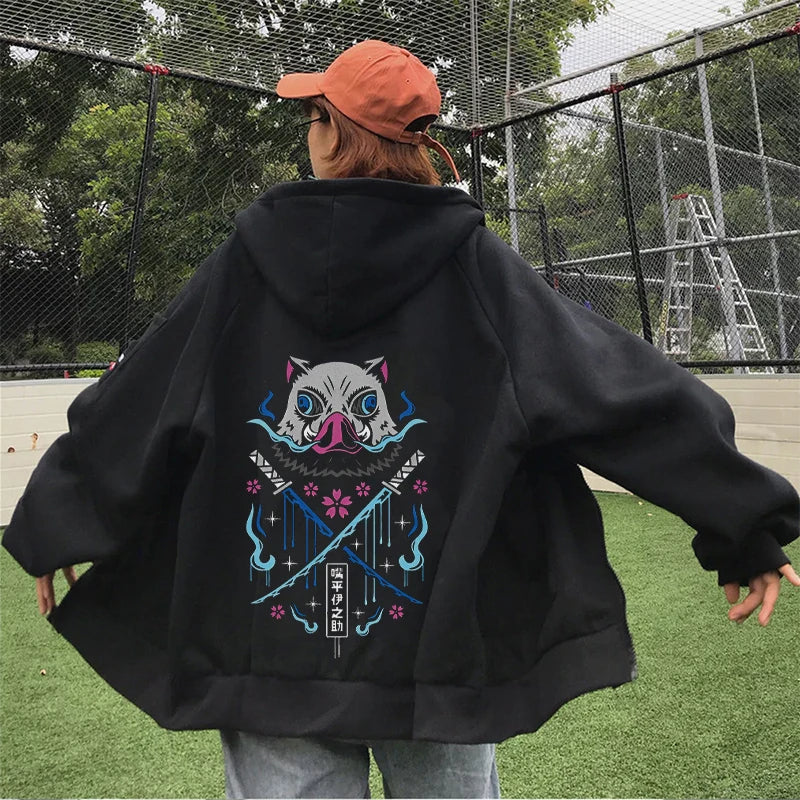 Inosuke Anime Pullover Hoodie