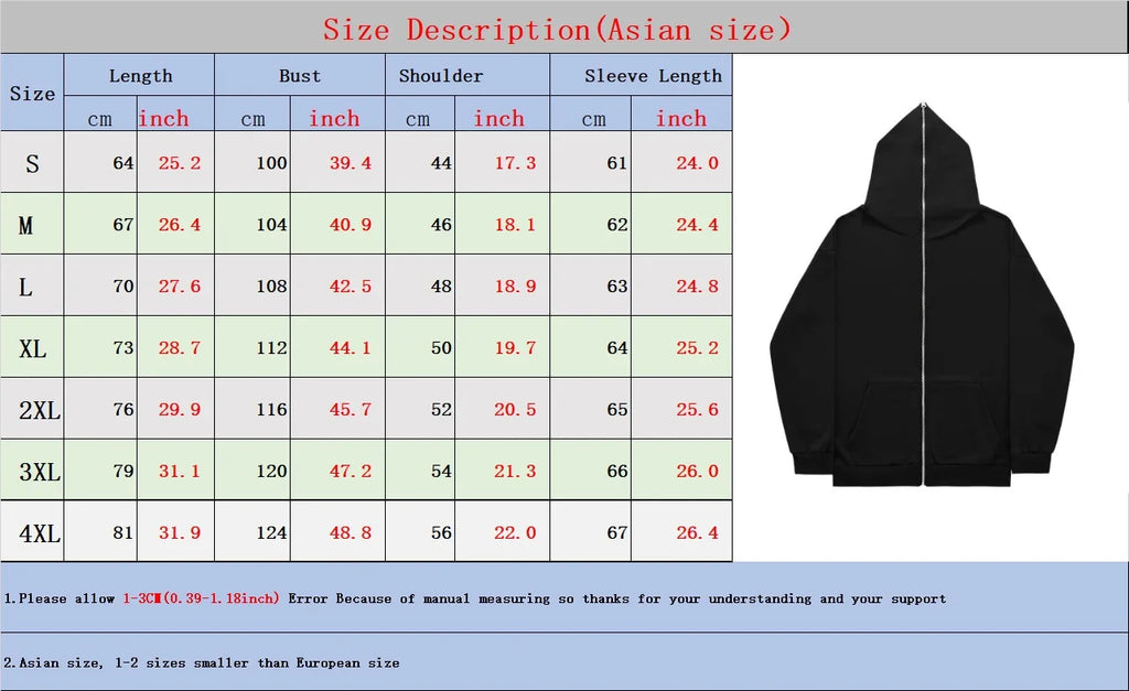 Spider Graphic Zip Hoodie