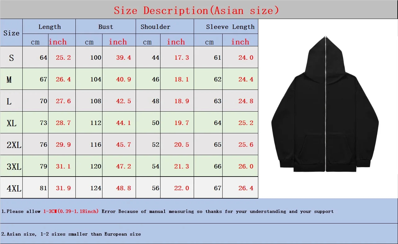 Spider Graphic Zip Hoodie