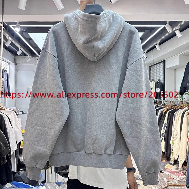 Sun Embroidery Washed Hoodie