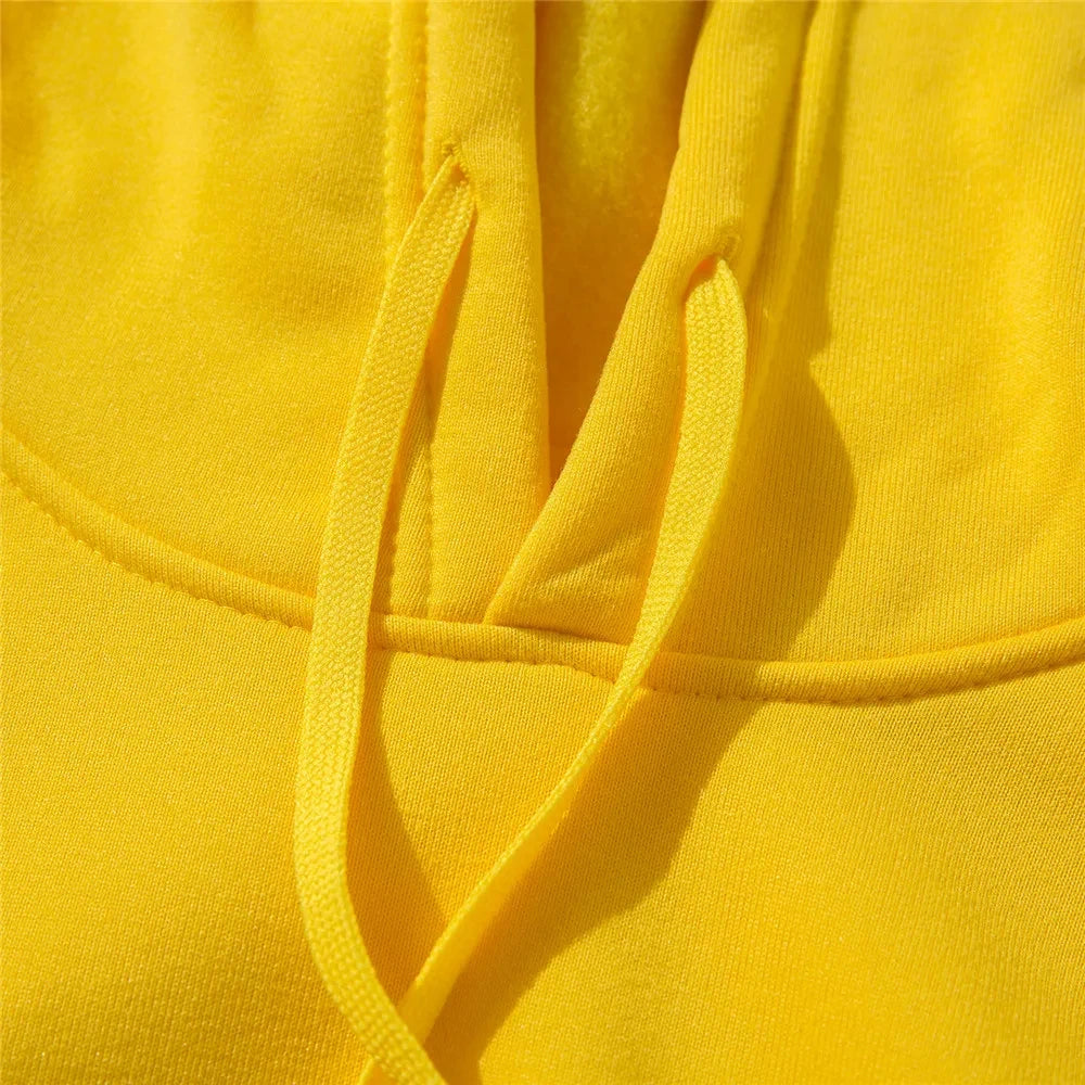 Solid Color Pullover Hoodie
