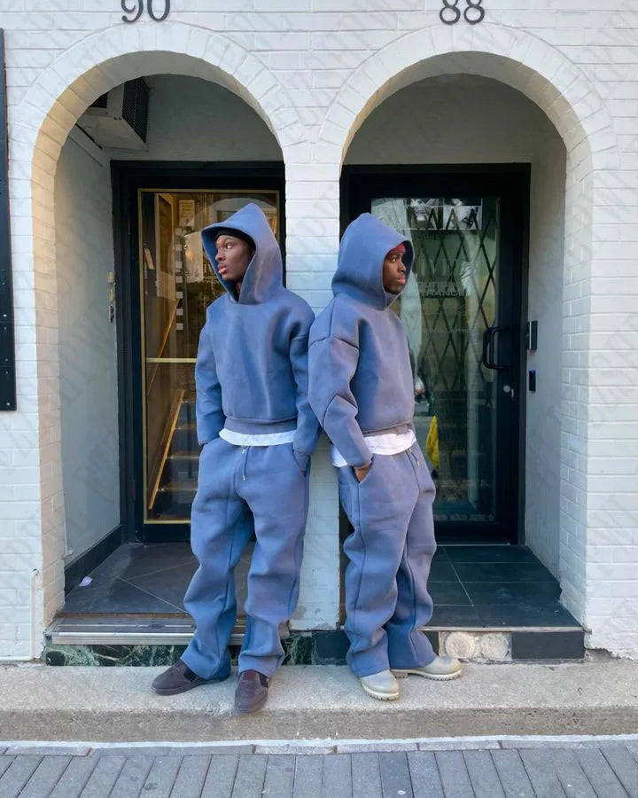 Hooded Sweatshirt & Pants Set