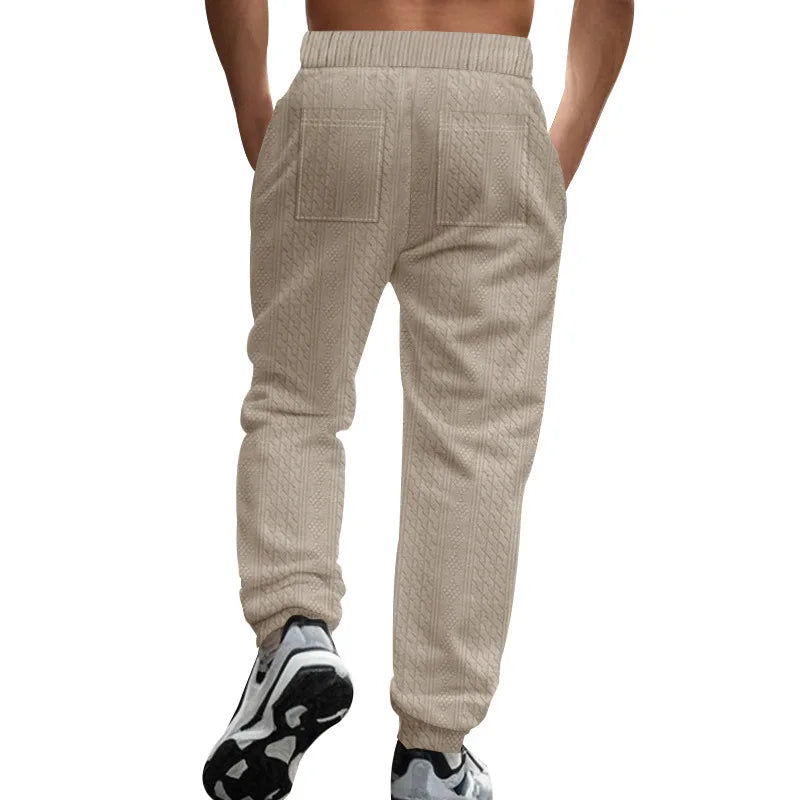Solid Color Elastic Jogger Pants
