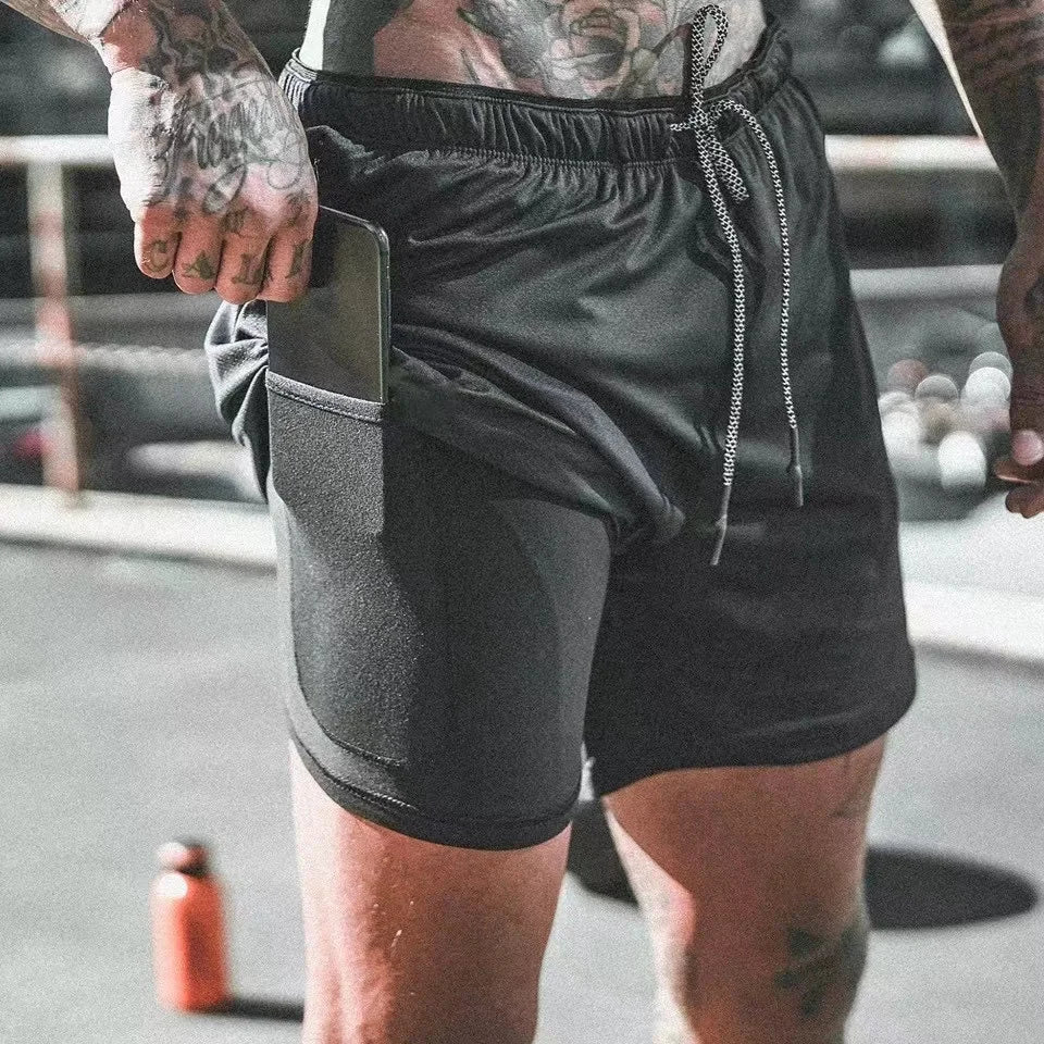 Double-Layer Sport Shorts